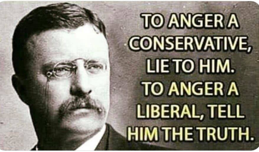 Is a Viral Quote About Liberals and Conservatives Attributable to Teddy