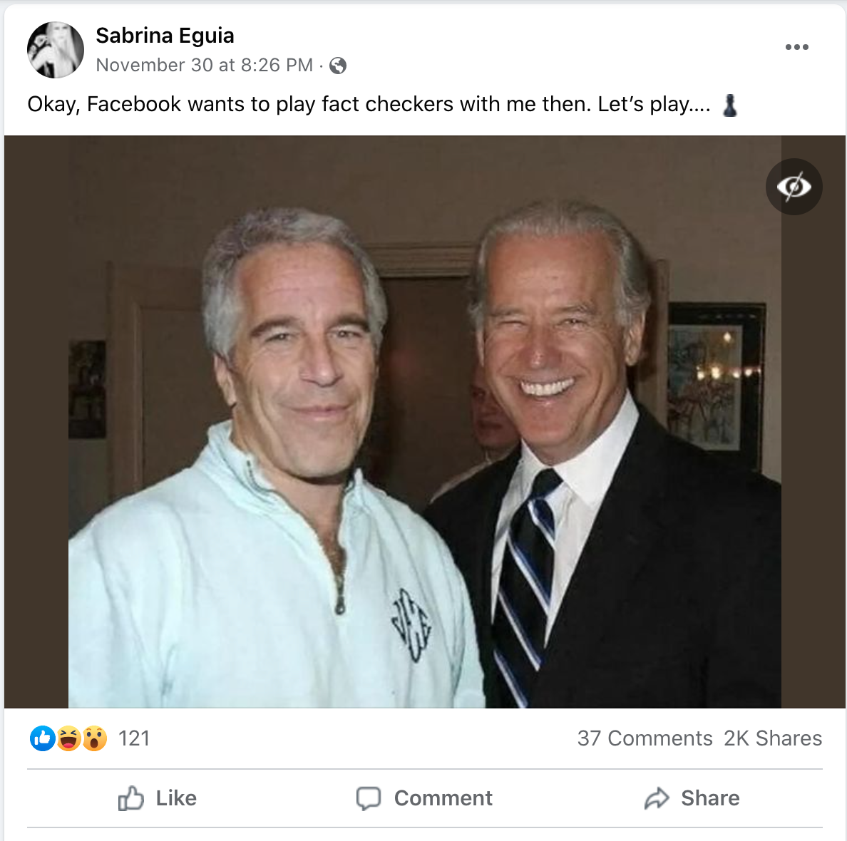 Does A Viral Photo Show Jeffrey Epstein With President Biden Alec Dent The Dispatch