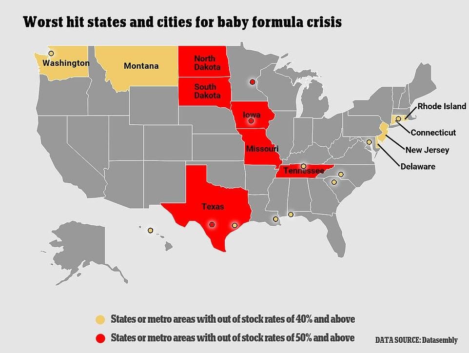 FDA recalls Parent's Choice Infant Formula over possible metal