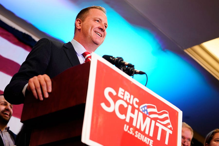 Eric Schmitt Wins The Missouri GOP Senate Primary - Andrew Egger - The ...