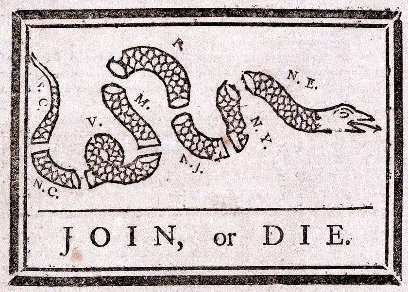 ‘JOIN, or DIE’