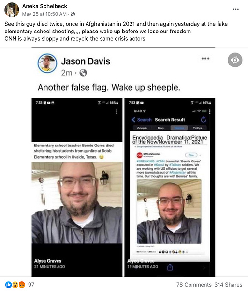 Fact Checking Claims That the Texas School Shooting Was a ‘False Flag’ Operation