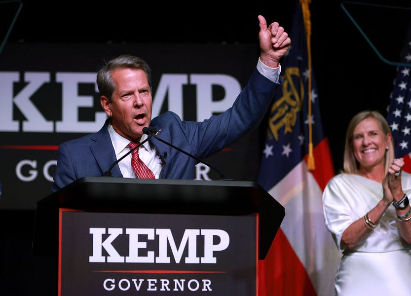 Georgia Republicans Stick With Kemp by a Wide Margin