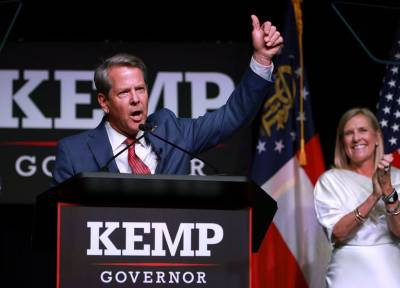 Georgia Republicans Stick With Kemp by a Wide Margin