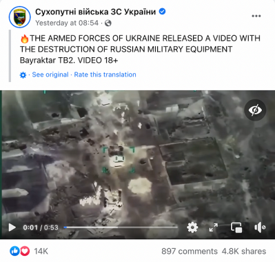 Fact Check: Does a Viral Video Show Ukrainian Forces Destroying Russian Assets?