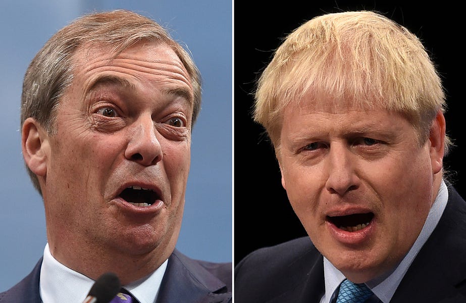 How Boris Johnson Outplayed Nigel Farage on Brexit. And Then Everything Else.