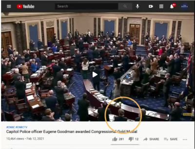 Did Rand Paul Applaud Officer Eugene Goodman in a Senate Ceremony?
