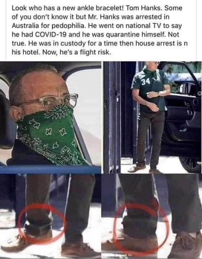 Was Tom Hanks Arrested for Pedophilia in Australia?