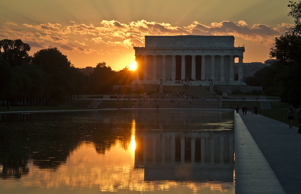 Lincoln Memorial Sunset