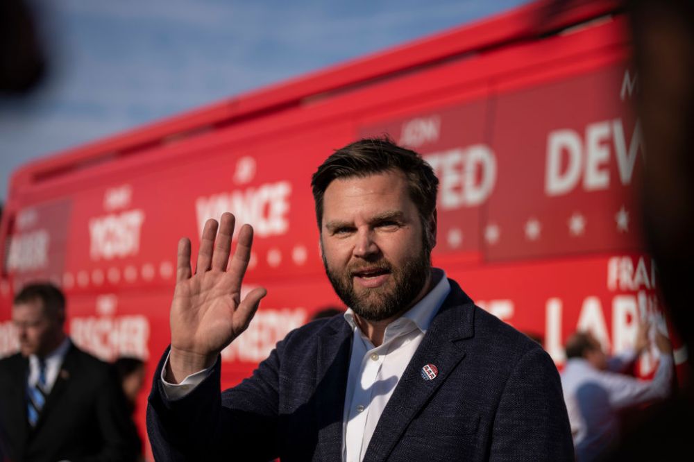 Ohio Senate Candidate JD Vance Holds Get Out The Vote Rally In Dayton