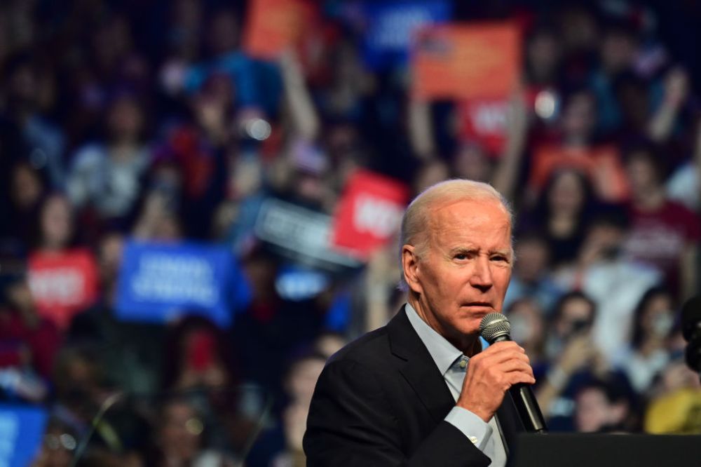 President Biden And Former President Obama Campaign In Philadelphia For State’s Democratic Candidates