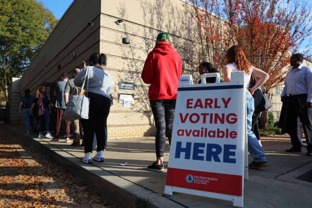 Georgians Go The Polls For Early Voting In Atlanta Metro Area