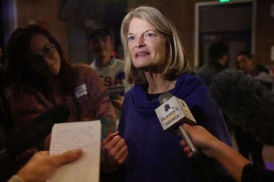 Republican Senator For Alaska Lisa Murkowski Holds Election Night In Anchorage