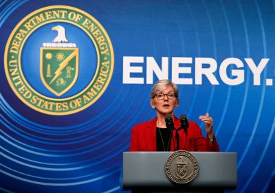 U.S. Energy Secretary Jennifer Granholm announces a major scientific breakthrough in the field of nu...