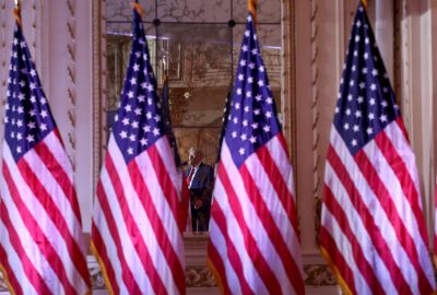 Former U.S. President Donald Trump  Makes An Announcement At His Florida Home