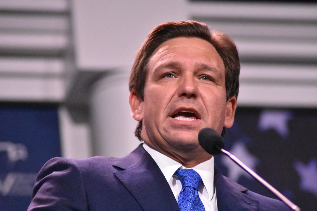 Governor Ron DeSantis of Florida delivers remarks