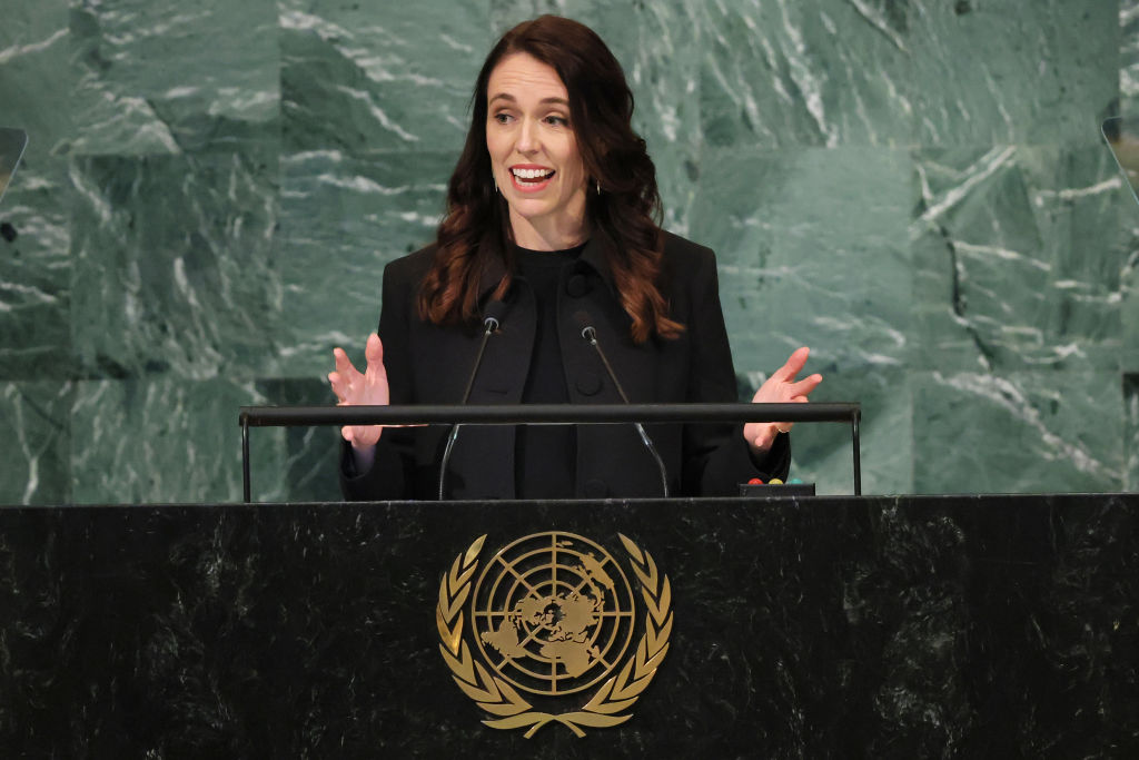 Prime Minister of New Zealand Jacinda Ardern.  (Photo by Michael M. Santiago/Getty Images)