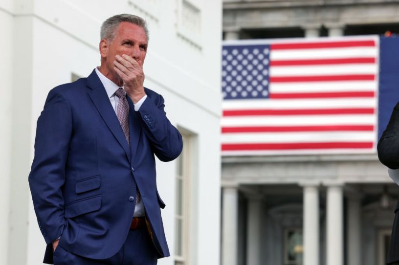 House Minority Leader Kevin McCarthy. (Photo by Kevin Dietsch/Getty Images.)