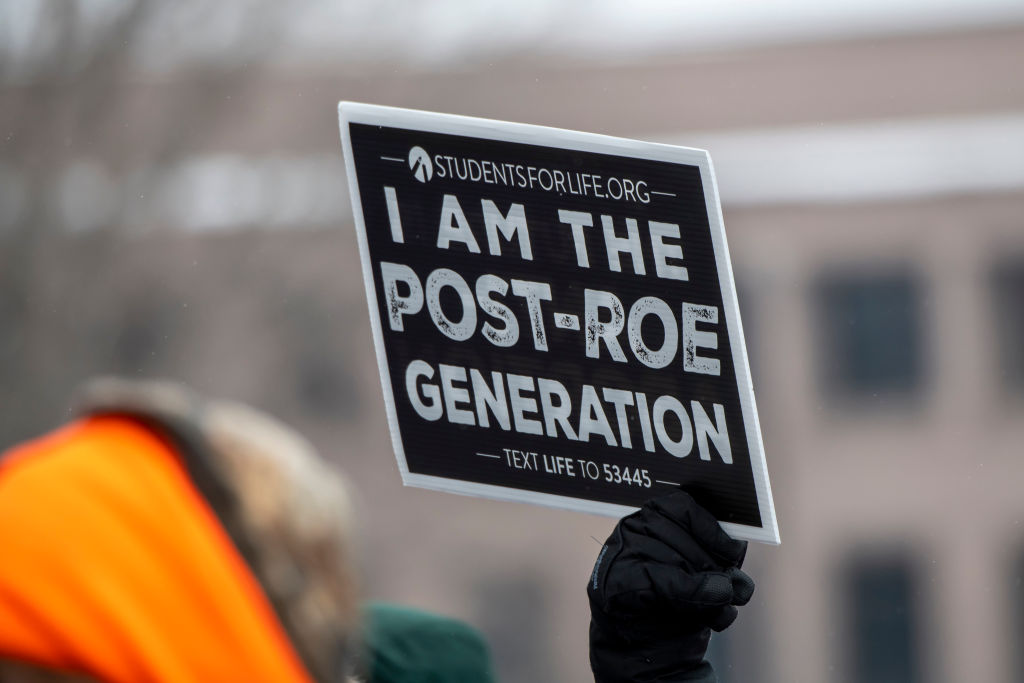 St Paul, Minnesota, Annual Pro life abortion rally. The 2023 MCCL March for Life takes an opportunity to tell elected officials that unborn children and their mothers deserve better than no-limits abortion.
