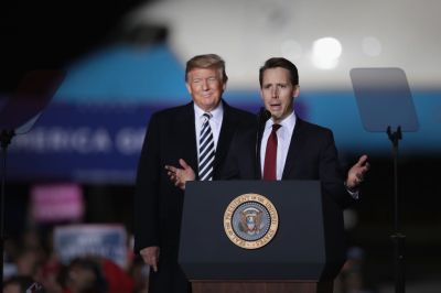 President Trump Holds Rally In Columbia, Missouri