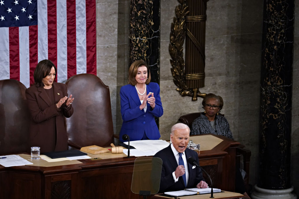 President Biden Delivers His First State Of The Union Address To Joint Session Of  Congress