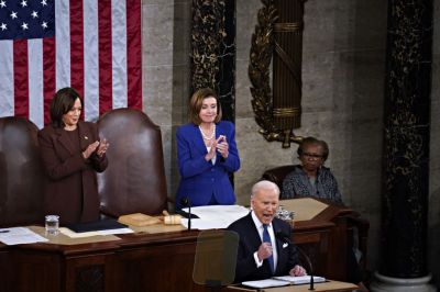President Biden Delivers His First State Of The Union Address To Joint Session Of  Congress