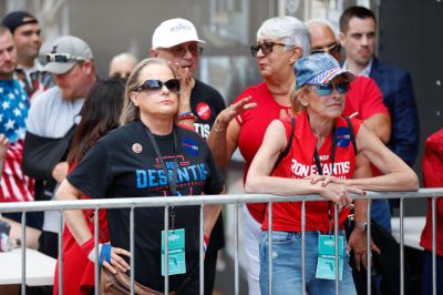 Marco Rubio And Ron DeSantis Campaign In Orlando One Day Before Midterms