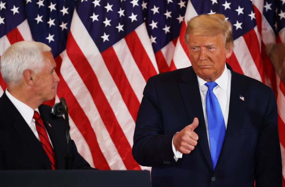 President Donald Trump Holds Election Night Event At The White House