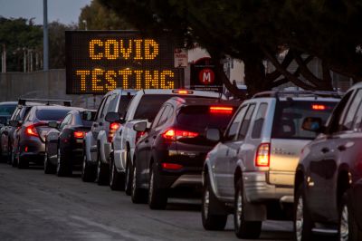 COVID-19 testing at Long Beach City College-Veterans Memorial Stadium