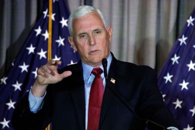Former Vice President Mike Pence Speaks At The Coolidge And American Project Conference