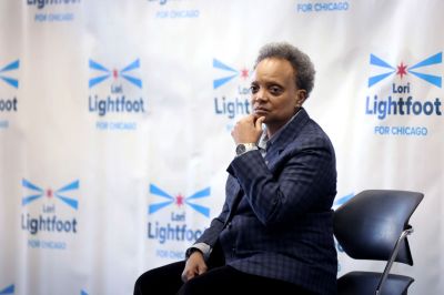 Chicago Mayor Lori Lightfoot Attends Campaign Rally For Her Re-Election Bid