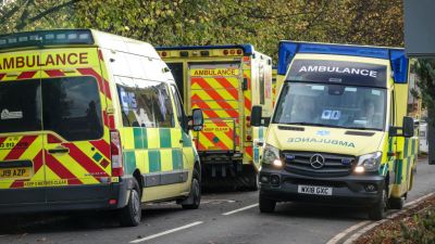 Ambulance Queue Outside Hospital