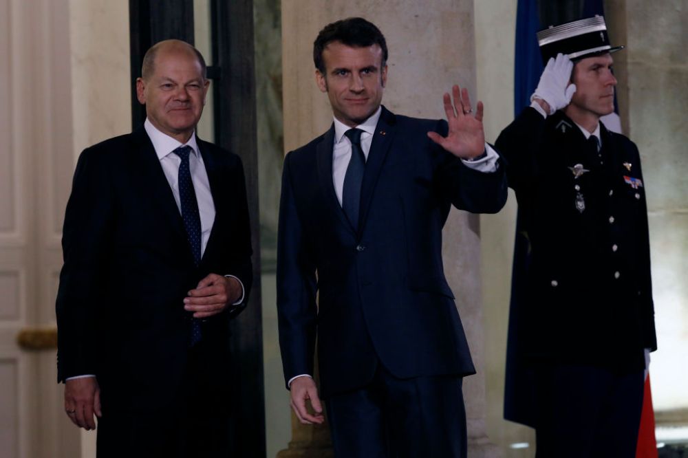 President Zelensky Meets Macron And Scholz In Paris