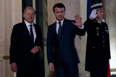President Zelensky Meets Macron And Scholz In Paris