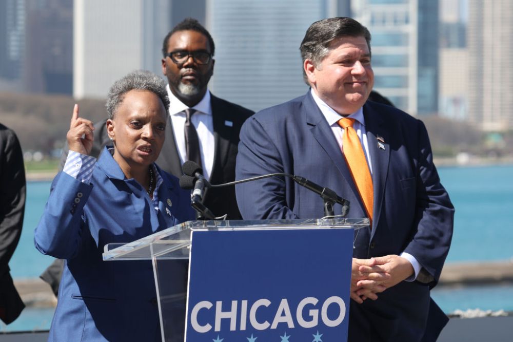 DNC Chairman Jaime Harrison Holds News Conference Regarding Chicago Hosting The 2024 Democratic National Convention