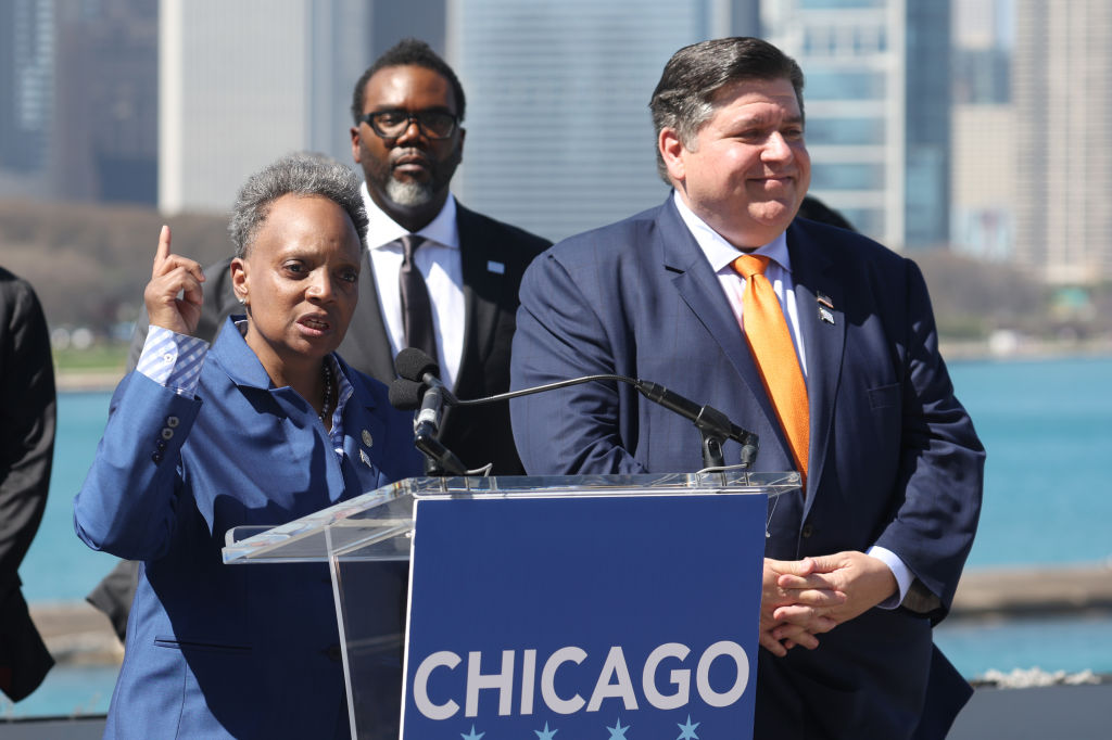 DNC Chairman Jaime Harrison Holds News Conference Regarding Chicago Hosting The 2024 Democratic National Convention