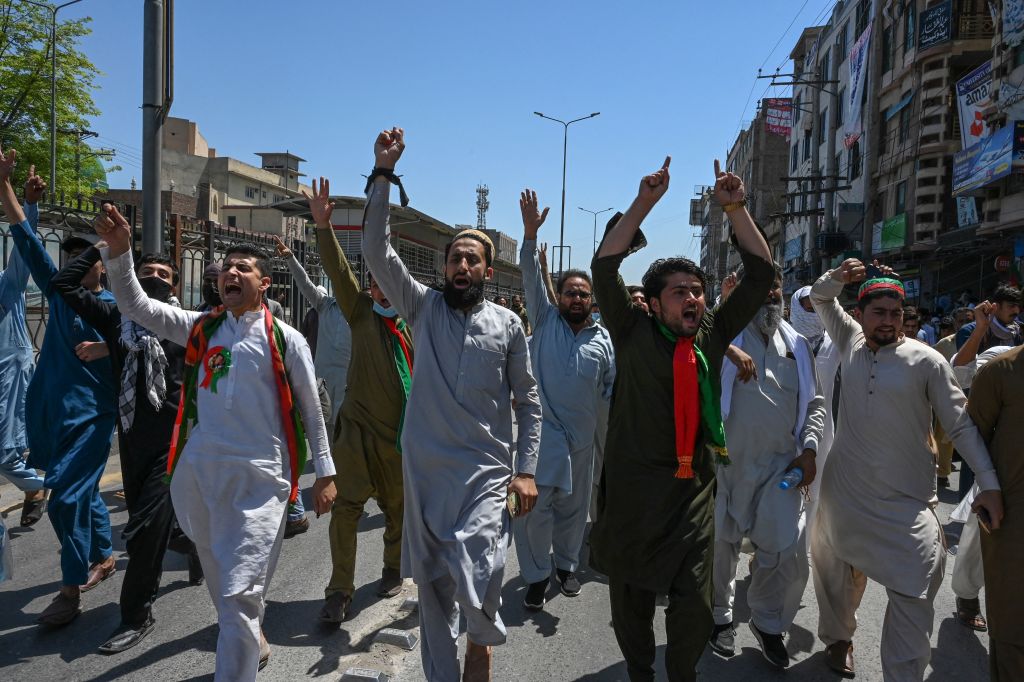 PAKISTAN-POLITICS-KHAN-ARREST-PROTEST