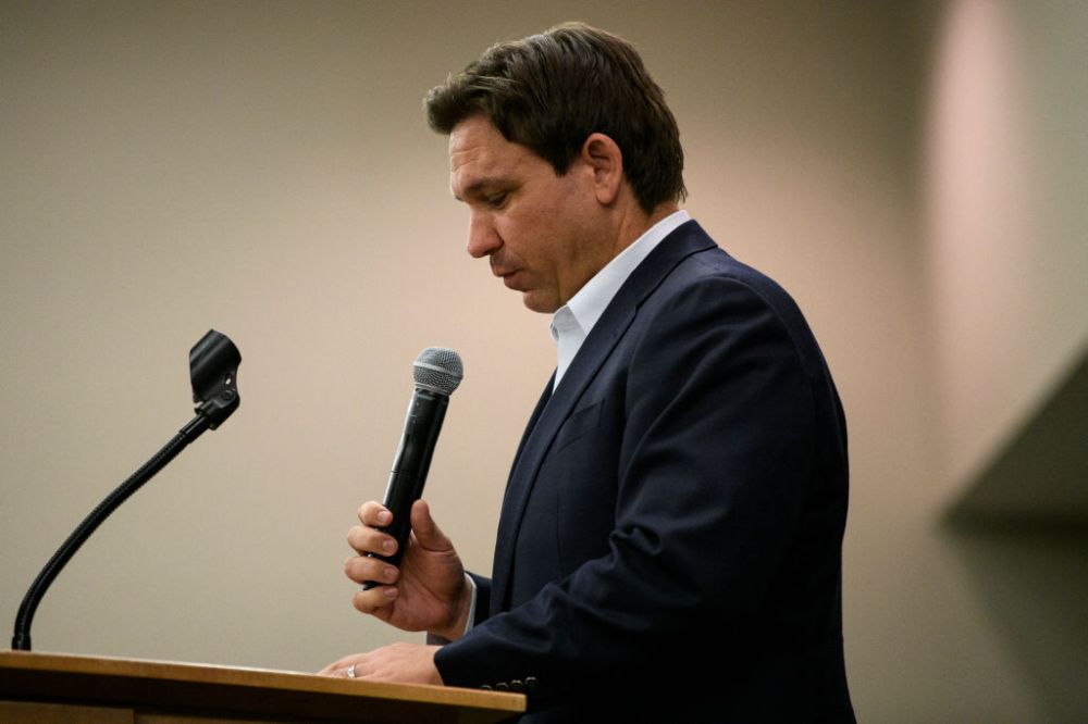 Florida Governor Ron DeSantis Attends Iowa GOP Reception In Cedar Rapids