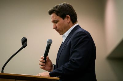 Florida Governor Ron DeSantis Attends Iowa GOP Reception In Cedar Rapids