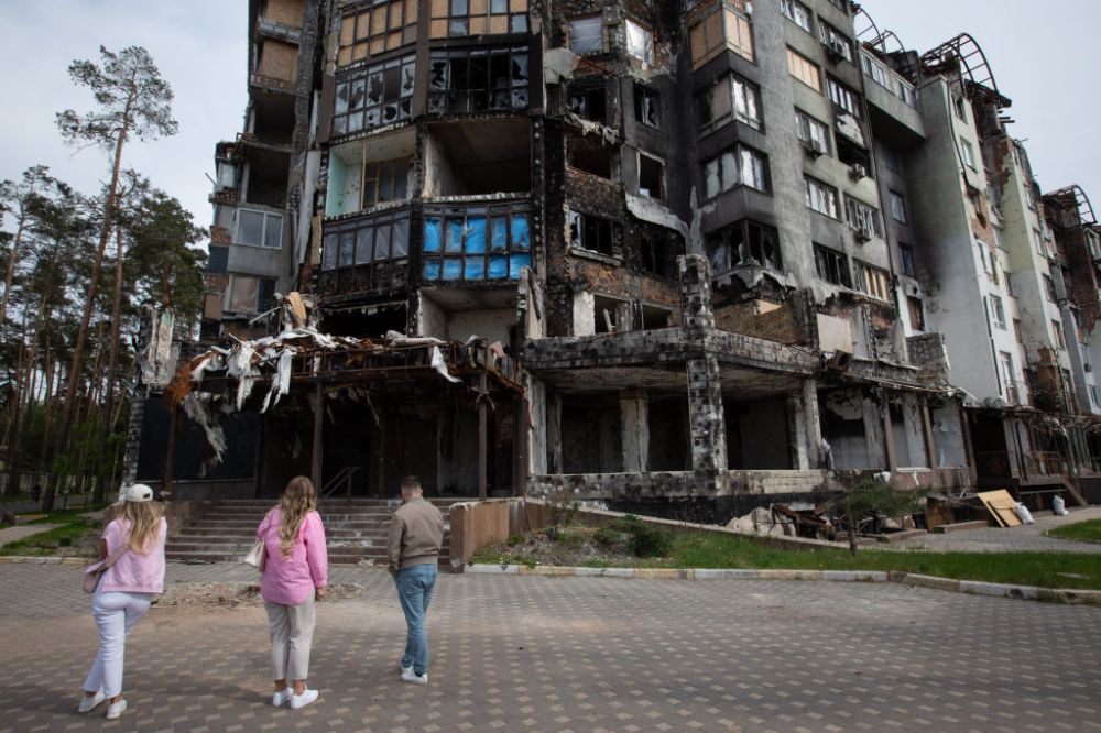 Grafitti of Banksy in Ukraine