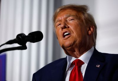 Former President Trump Speaks At His Bedminster Golf Club After Being Arraigned On Federal Charges