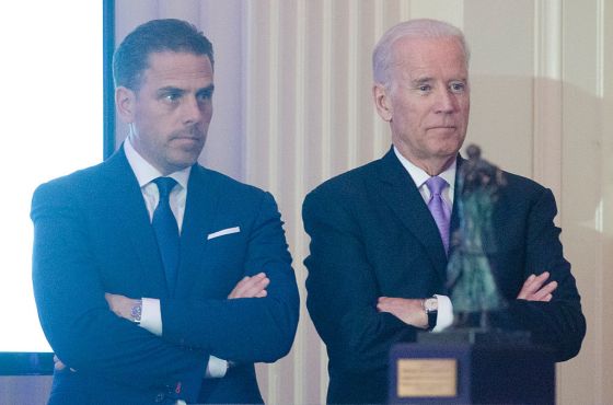 Hunter Biden and then-Vice President Joe Biden in 2016. (Kris Connor/WireImage)