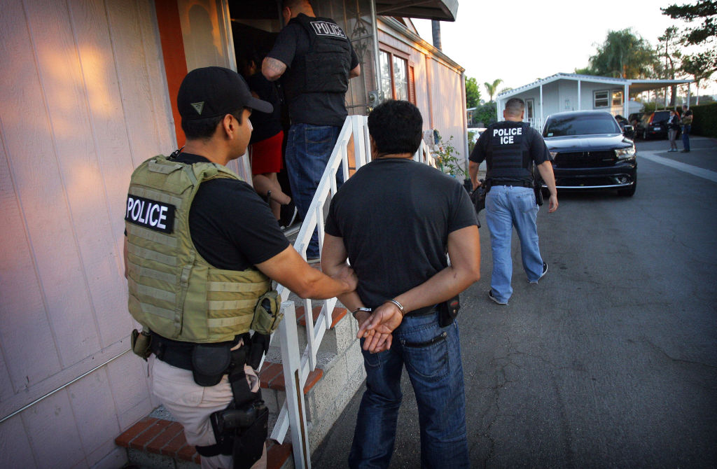 Immigration and Customs Enforcement arrests undocumented immigrants