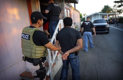 Immigration and Customs Enforcement arrests undocumented immigrants