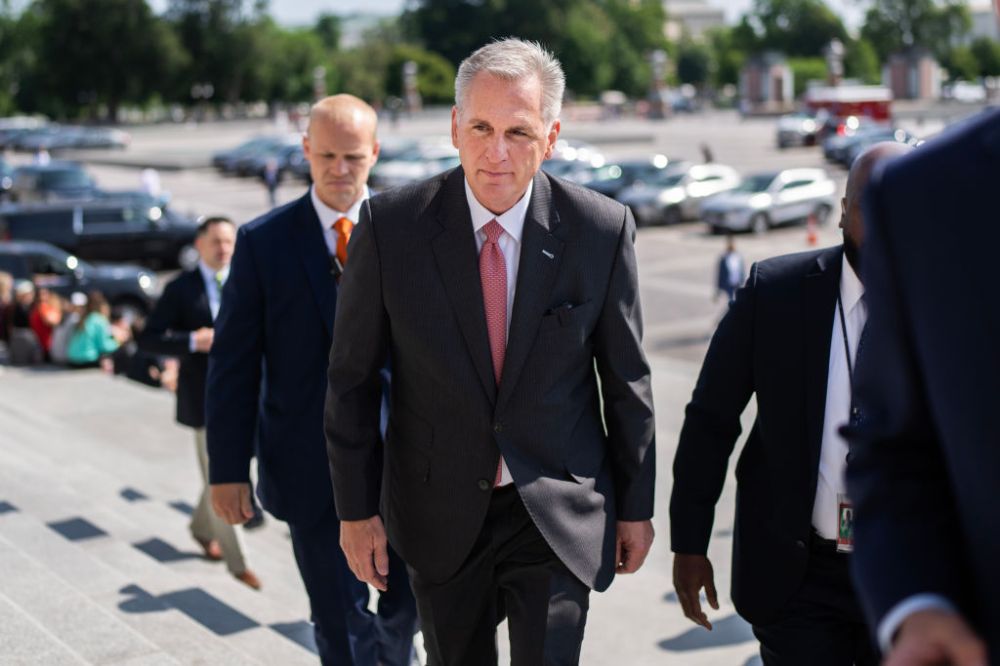 Kevin McCarthy on House Steps