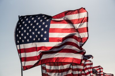Many American Flags