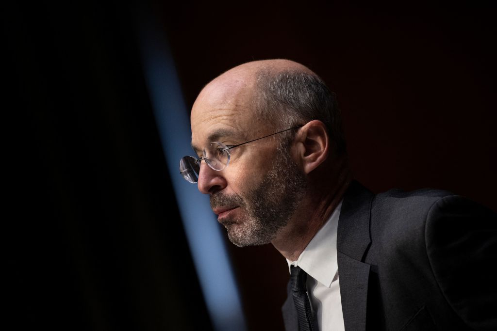 Robert Malley testifies about the Joint Comprehensive Plan of Action during a hearing  on May 25, 2022. (Photo by BRENDAN SMIALOWSKI/AFP via Getty Images)