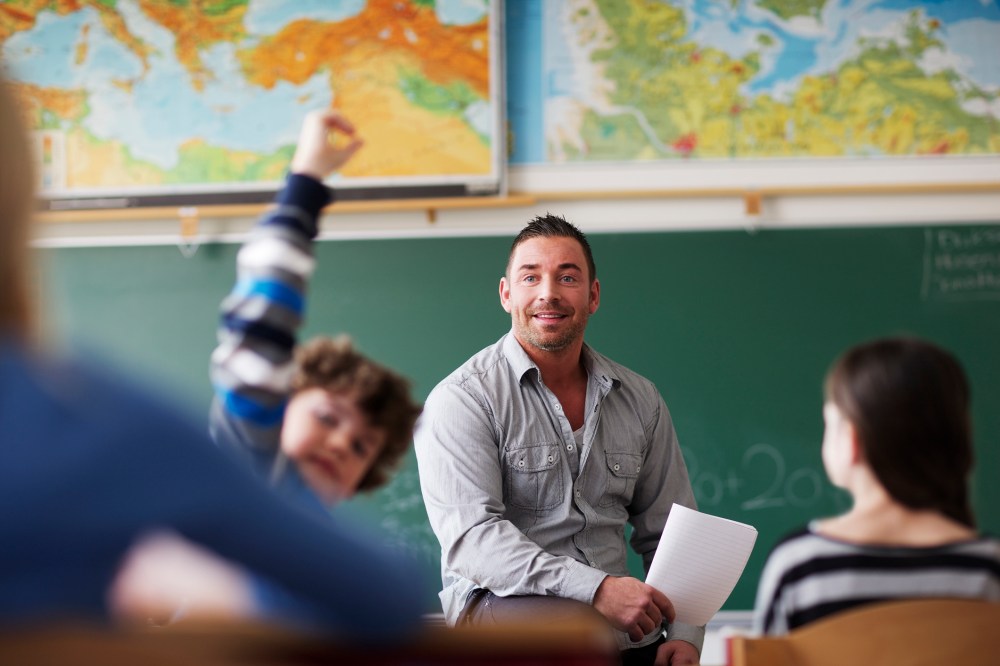 Teacher in classroom