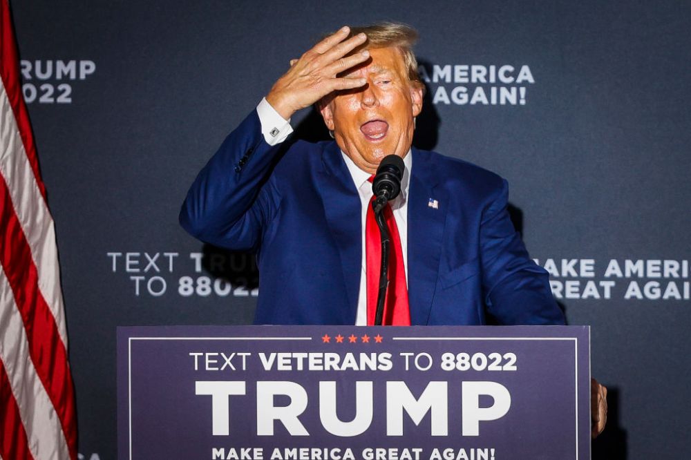 Donald Trump Speaks At Windham High School