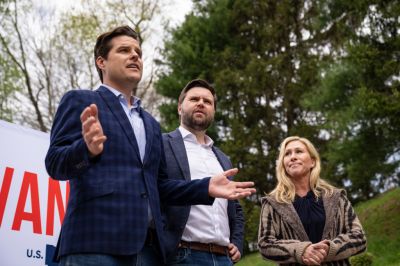 GOP Ohio Senate Candidate JD Vance Campaigns With Reps Gaetz And Greene